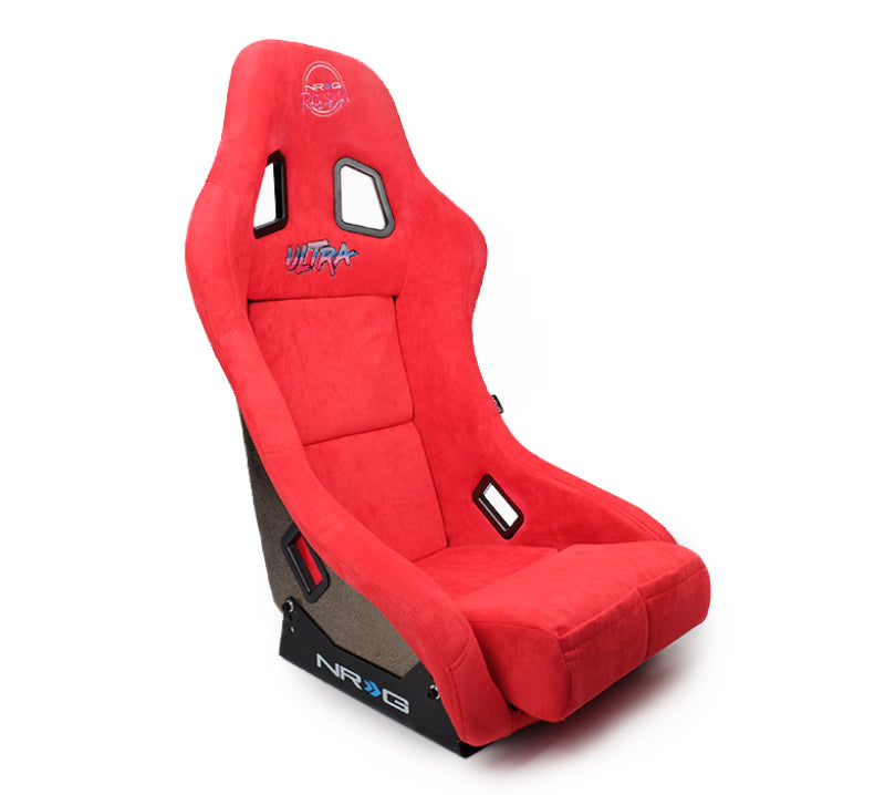 NRG FRP Bucket Seat ULTRA Edition - Medium (Red Alcantara/Pearlized Back) NRG Race Seats