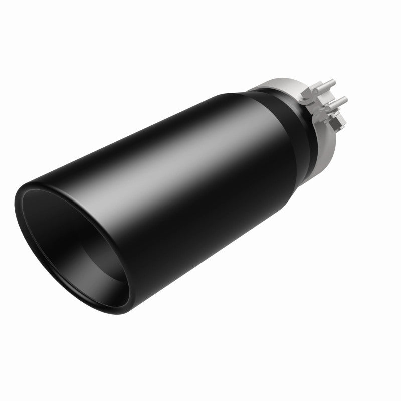 MagnaFlow Tip Stainless Black Coated Single Double Round Single Outlet 5in Dia 4in Inlet 13in L Magnaflow Catalytic Converter Universal