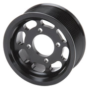 Edelbrock Pulley Enforcer 10 Rib 3 875In Black Edelbrock Supercharger Pulleys
