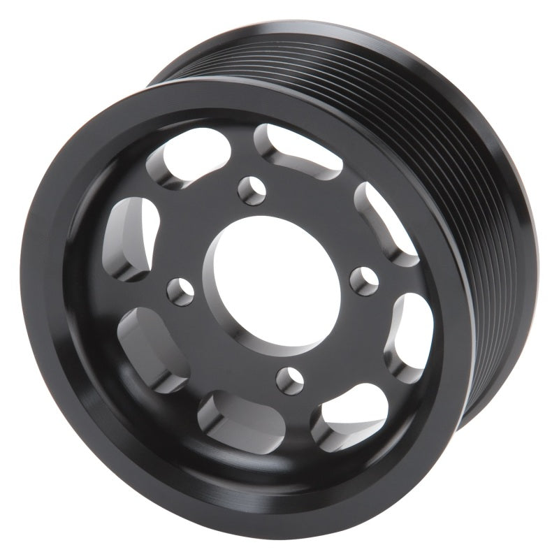Edelbrock Pulley Enforcer 10 Rib 3 875In Black Edelbrock Supercharger Pulleys