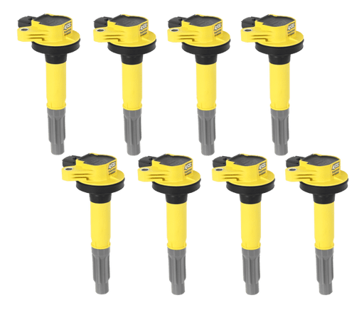 Ignition Coils SuperCoil Series 2011-2016 Ford 5.0L Coyote, Yellow, 8-Pack 140060-8 ACCEL Autoparts