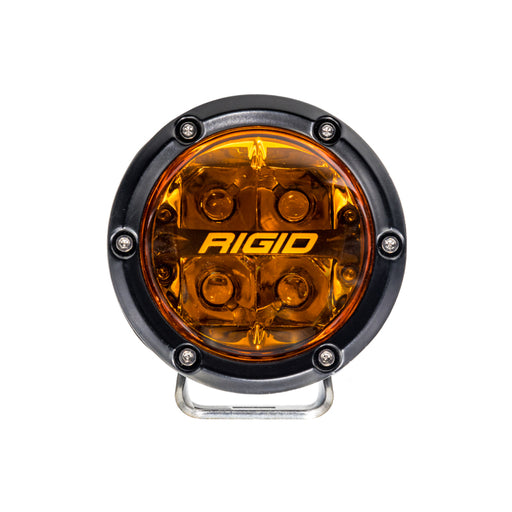 Rigid Industries 360-Series 4in Fog w/ Amber PRO Lens - White (Pair) Rigid Industries Light Bars & Cubes