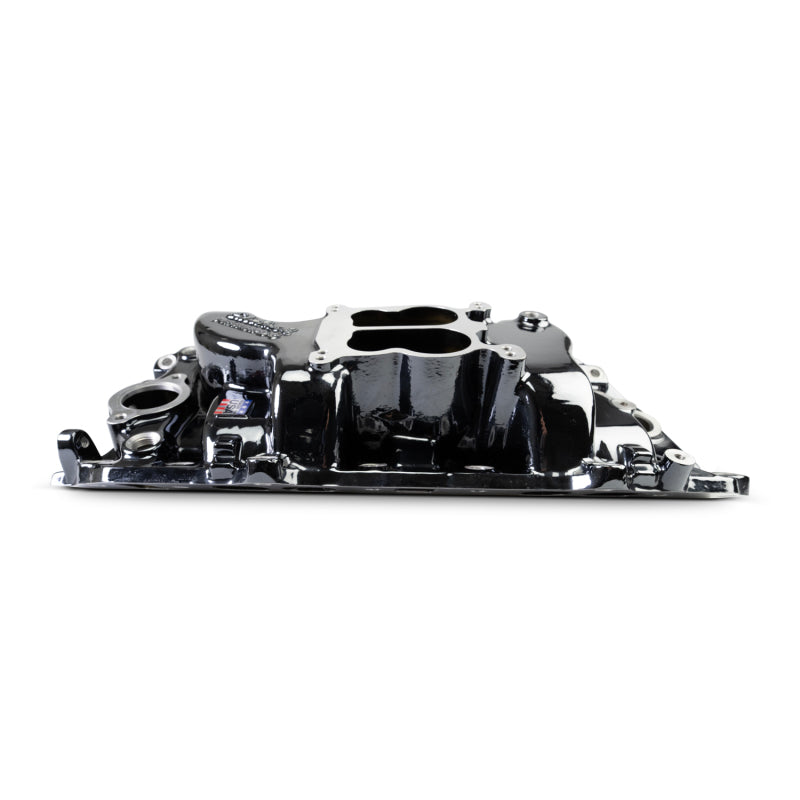 Edelbrock 65-90 BB Chevy Oval Port Heads Performer 2-O Manifold - Black Plasma Edelbrock Intake Manifolds