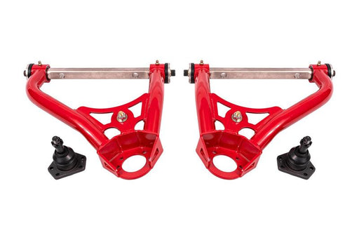 BMR 68-74 Chevrolet Nova Non-Adj. Upper A-Arms w/ STD. Ball Joint (Delrin) - Red BMR Suspension Control Arms