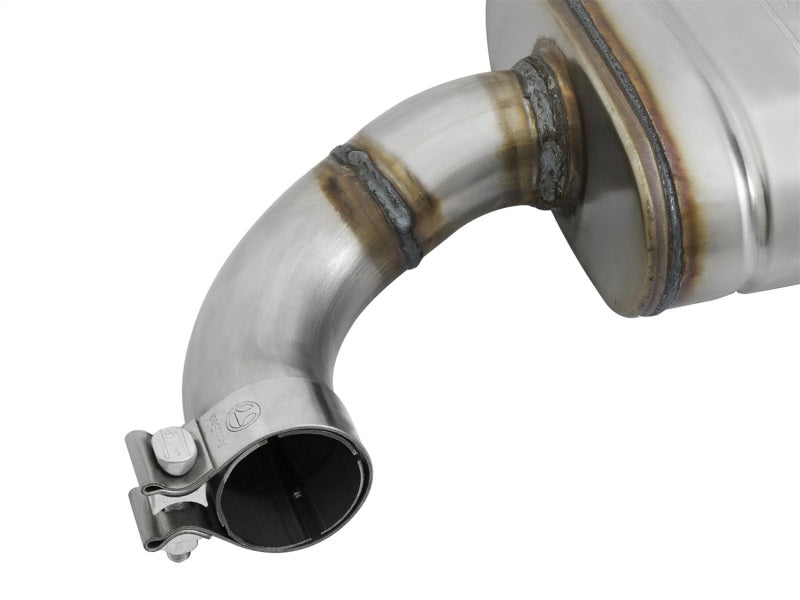 aFe MACHForce XP 2.5in 409 Stainless Axle Back Exhaust w/ Black Tips 15-17 Ford Mustang I4-2.3L (t) aFe Axle Back