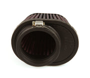 K&N Uni Chrome Oval Tapered Filter 2.125in FlgID x 4inB OL x 3inB OW x 3inT OL x 2inT OW x 2.75in H K&N Engineering Air Filters - Universal Fit