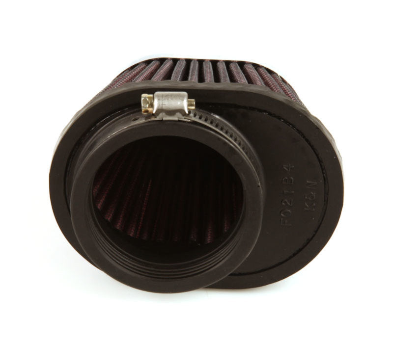 K&N Uni Chrome Oval Tapered Filter 2.125in FlgID x 4inB OL x 3inB OW x 3inT OL x 2inT OW x 2.75in H K&N Engineering Air Filters - Universal Fit
