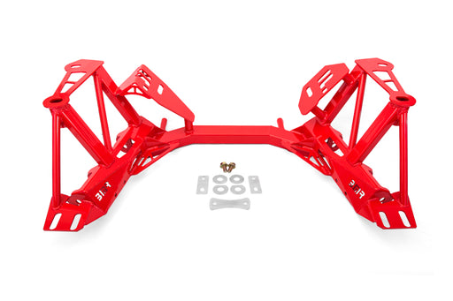 BMR 79-95 Ford Mustang K-Member Premium Version w/o Spring Perches - Red BMR Suspension Crossmembers