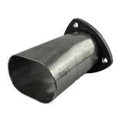Granatelli 3.0in Round to 3.0in Oval Exhaust Adapter w/Floating 3 Bolt Header Flange Granatelli Motor Sports Exhaust Adapters