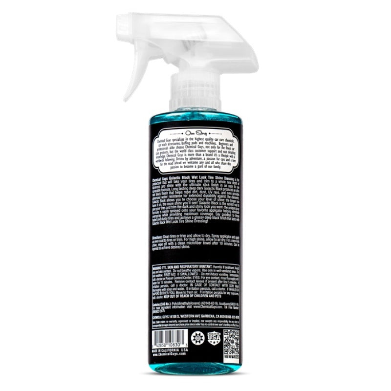 Chemical Guys Galactic Black Wet Tire Shine Coating - 16oz Chemical Guys Car Waxes