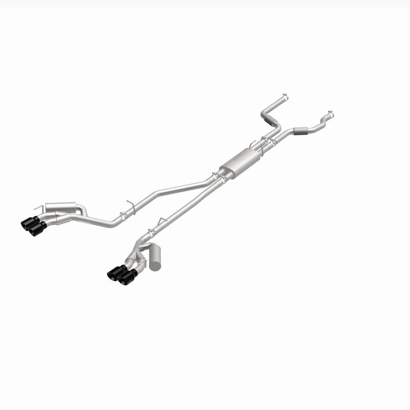 MagnaFlow 20-21 Ford Explorer 3.0L V6 Dual Exit Quad Black Chrome Tip Street Series Cat-Back Exhaust