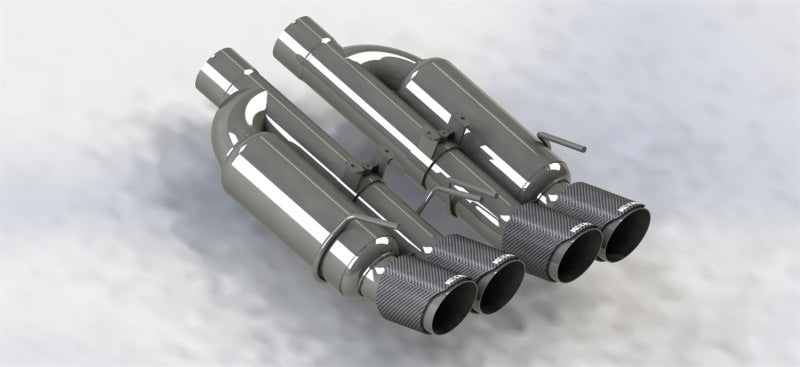 Kooks 09-13 Chevrolet Corvette Z06/ZR1 3in. Valved Axle-Back Exhaust w/ SS Tips