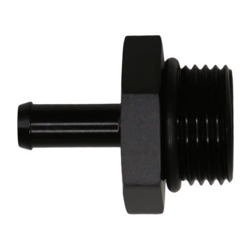 DeatschWerks 10AN ORB Male to 5/16in Male Barb Fitting - Anodized Matte Black DeatschWerks Fittings