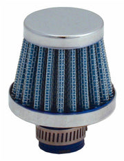 Spectre Breather Filter 10mm Flange / 2in. OD / 1-3/4in. Height - Blue Spectre Engine Breather Filters