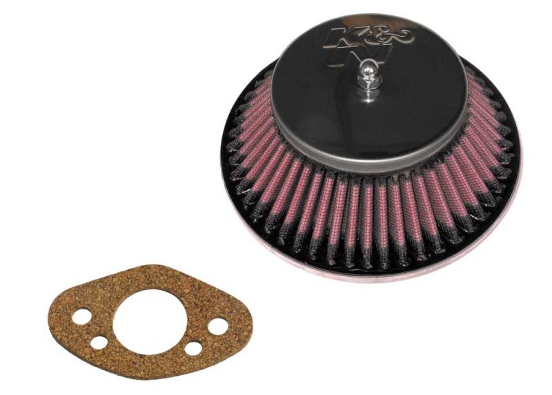 K&N 59-74 Rover Custom Round Race Filter Length 6.56in Width 6.31in Height 2.25in K&N Engineering Air Filters - Direct Fit