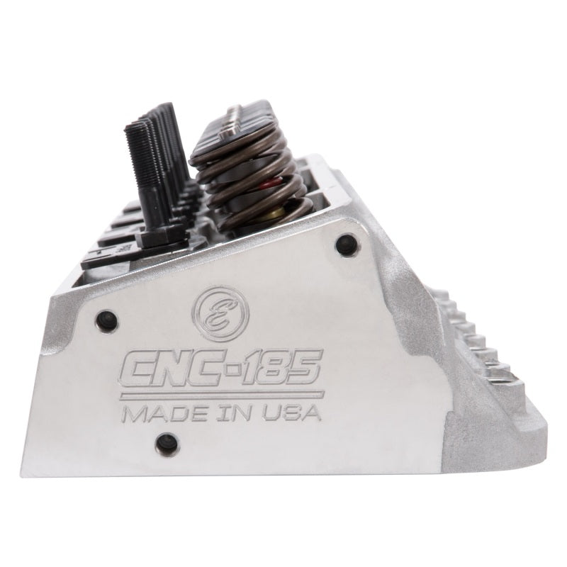 Edelbrock Cylinder Head SBC E-Cnc 185 64cc Straight Plug for Hydraulic Roller Cam Complete Edelbrock Heads