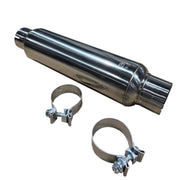 Kooks 3in. Round Clamp In Muffler 14in. Long Polished Stainless Steel Kooks Headers Muffler