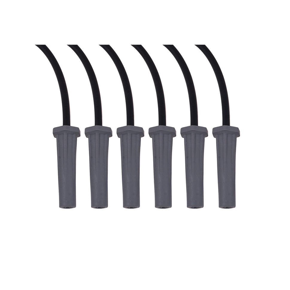 FAST Universal FireWire 8.5mm Black Spark Plug Wire Set For 6 Cylinder Engines - Straight Boots