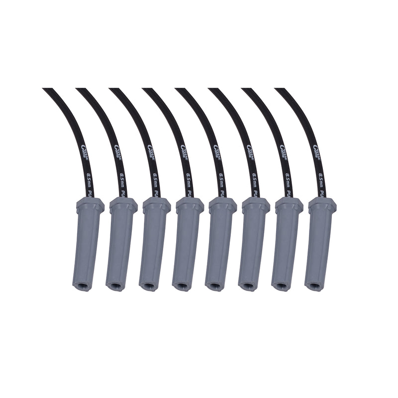 FAST Universal FireWire 8.5mm Black Spark Plug Wire Set For 8 Cylinder Engines - Straight Boots EDELBROCK Autoparts
