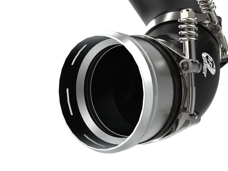 aFe Bladerunner Intercooler Cold Charge Pipe Black 3.5-2.75in 2021+ Ford F-150 V6-2.7L (tt) aFe Intercoolers