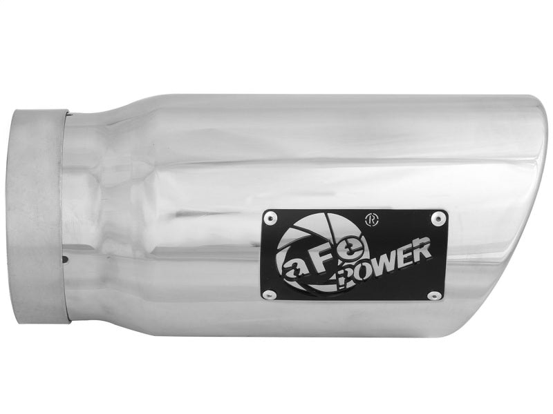 aFe Diesel Exhaust Tip Bolt On Polished 5in Inlet x 6in Outlet x 12in Long aFe Catback