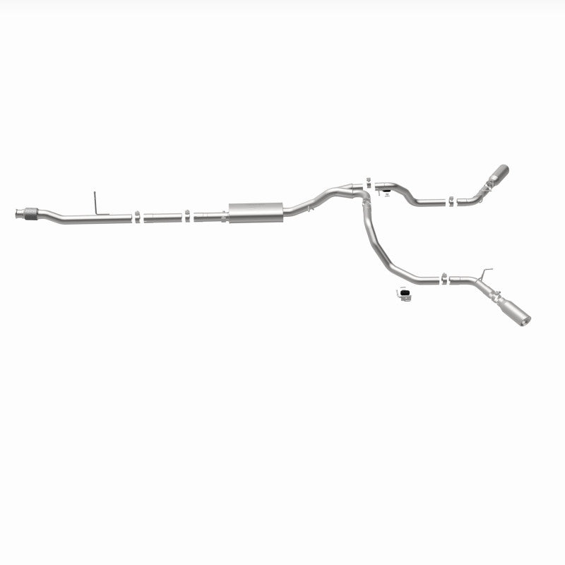 MagnaFlow 2019 Chevy Silverado 1500 V8 5.3L Street Series Dual Split Exit Exhaust w/ Polished Tips
