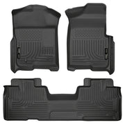 Husky Liners 09-12 Ford F-150 Super Cab WeatherBeater Combo Black Floor Liners Husky Liners Floor Mats - Rubber