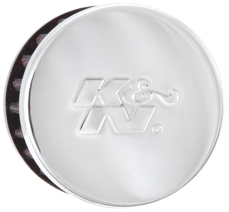 K&N 1in Flange ID x 2in OD x 1.5 inch H Rubber Base Crankcase Vent Filter K&N Engineering Air Filters - Universal Fit