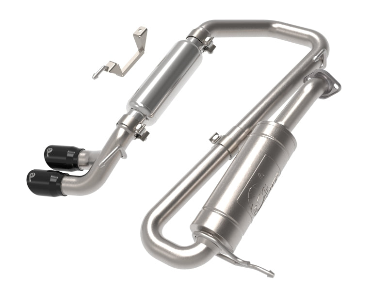 aFe 18-21 Suzuki Jimny Takeda 2-1/4in. 304 SS Cat-Back Exhaust w/ Blk Tip aFe Catback