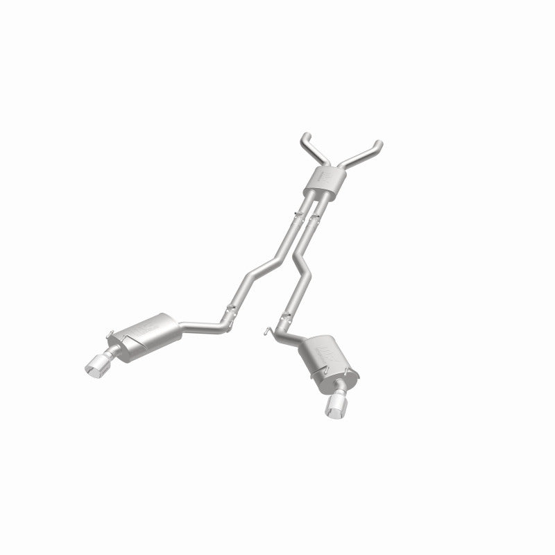 MagnaFlow Cat-Back Stainless Dual Split Rear Exit 4in Polished Tips 11-15 Chevy Camaro 3.6L V6 Magnaflow Catback
