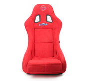 NRG FRP Bucket Seat ULTRA Edition - Medium (Red Alcantara/Pearlized Back) NRG Race Seats