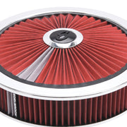 Edelbrock Air Cleaner Pro-Flo High-Flow Series Round Filtered Top Cloth Element 14In Dia X 3 125In Edelbrock Air Filters - Universal Fit