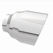 MagnaFlow Tip Stainless Double Wall Round Single Outlet Polished 4.5in DIA 2.5in Inlet 5.75in Length Magnaflow Tips