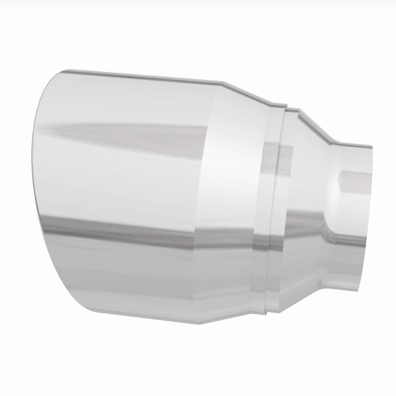 MagnaFlow Tip Stainless Double Wall Round Single Outlet Polished 4.5in DIA 2.5in Inlet 5.75in Length Magnaflow Tips