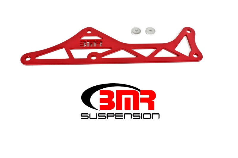 BMR 16-17 6th Gen Camaro Steel Driveshaft Tunnel Brace - Red BMR Suspension Chassis Bracing
