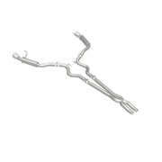 MagnaFlow Cat Back, SS, 2.5in, Competition, Dual Split Polished 4.5in Tips 2015 Ford Mustang V6 3.7L Magnaflow Catback
