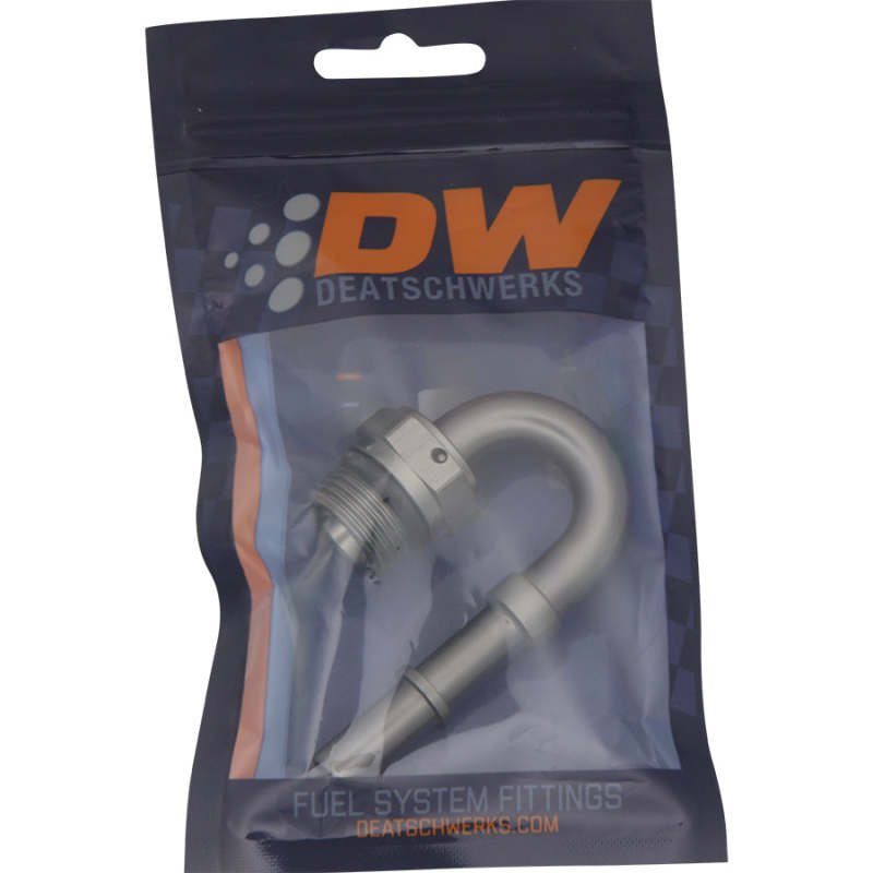 DeatschWerks 8AN ORB Male to 3/8IN Male EFI Quick Connect Adapter 180 Deg. DeatschWerks Fuel Components Misc