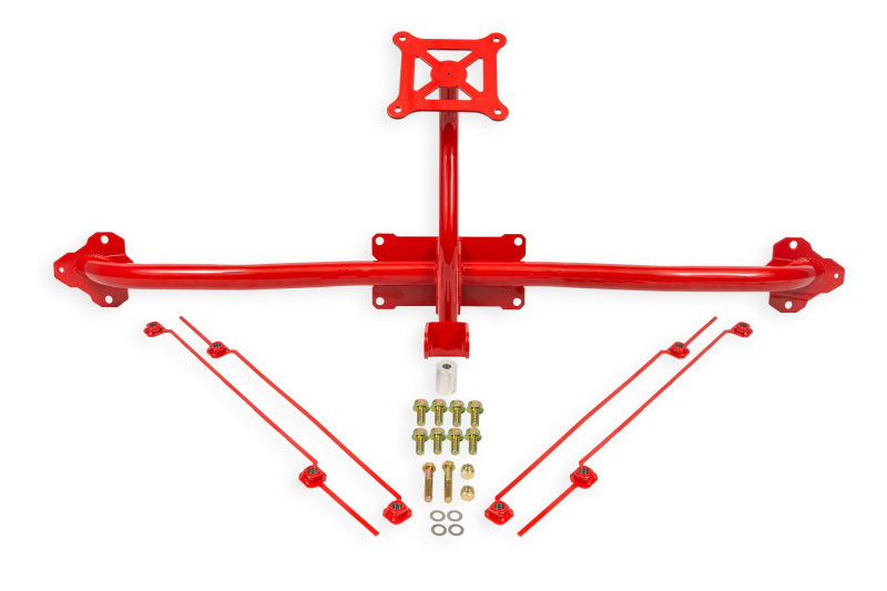 BMR 14-19 Chevrolet Corvette C7 Bolt-On Parachute Mount - Red BMR Suspension Brackets