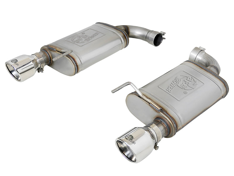aFe MACH Force-Xp SS Axle Back Exhaust w/Polished Tips 15-17 Ford Mustang GT V8-5.0L aFe Axle Back