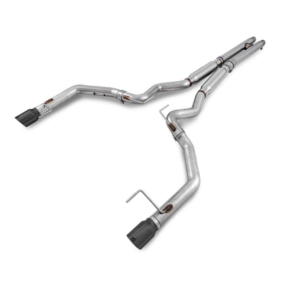 SPECIAL ORDER: AWE Tuning S550 Mustang GT Cat-back Exhaust - Track Edition (Diamond Black Tips) 3020-33030