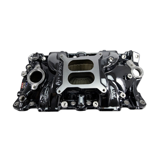 Performer EPS Intake Manifold for 1955-86 Small-Block Chevy, Black Plasma Finish EDELBROCK Autoparts