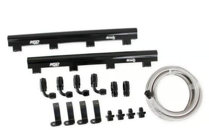 MSD Atomic EFI Billet Fuel Rails Fuel Rail Kit for LS7 Airforce Manifold 2723