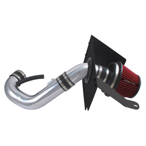 Spectre 05-09 Ford Mustang V6-4.0L F/I Air Intake Kit - Clear Anodized w/Red Filter Spectre Cold Air Intakes