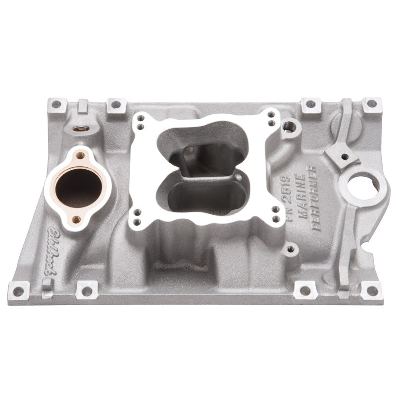 Edelbrock 96-17 Chevy 4.3 V6 Vortec Marine Engine Performer Series Intake Manifold w/8 Bolts Edelbrock Fuel Rails