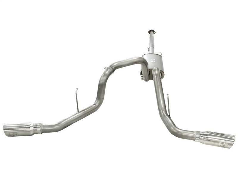 aFe MACHForce XP Exhausts 3inSS Dual Side Exit Cat-Back 11-14 Ford F150 Ecoboost V6-3.5L (TT) aFe Catback