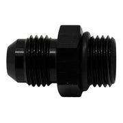 DeatschWerks 6AN ORB Male to 6AN Male Flare Adapter (Incl O-Ring) - Anodized Matte Black DeatschWerks Fittings