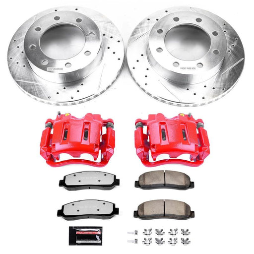 Power Stop 05-10 Ford F-350 Super Duty Front Z36 Truck & Tow Kit w/Cals PowerStop Brake Calipers - Perf