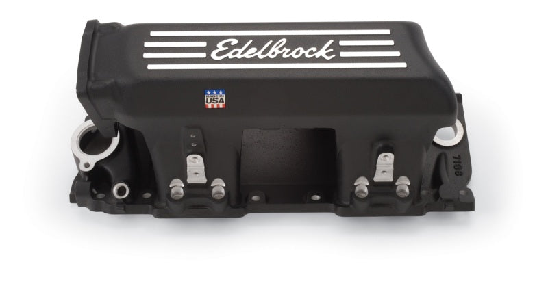 Edelbrock Manifold EFI Pro-Flo XT BB Chevy Rect Port Heads Black Powder Coated Edelbrock Intake Manifolds