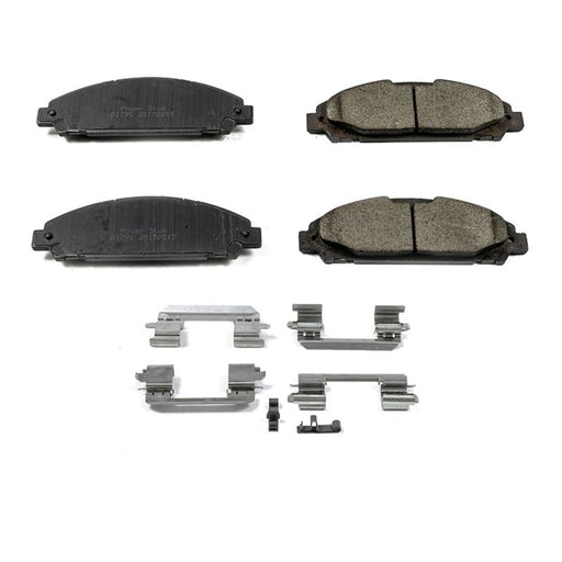 Power Stop 15-19 Ford Mustang Front Z17 Evolution Ceramic Brake Pads w/Hardware PowerStop Brake Pads - OE