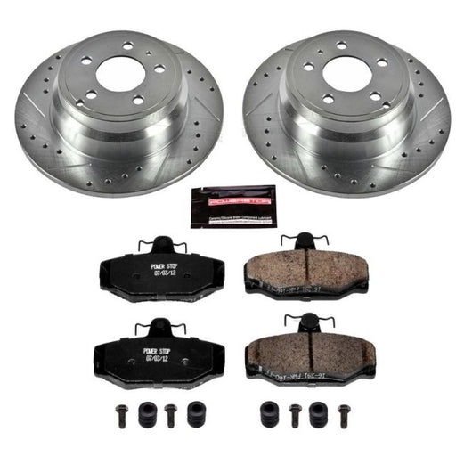 Power Stop 1997 Volvo 850 Rear Z23 Evolution Sport Brake Kit PowerStop Brake Kits - Performance D&S